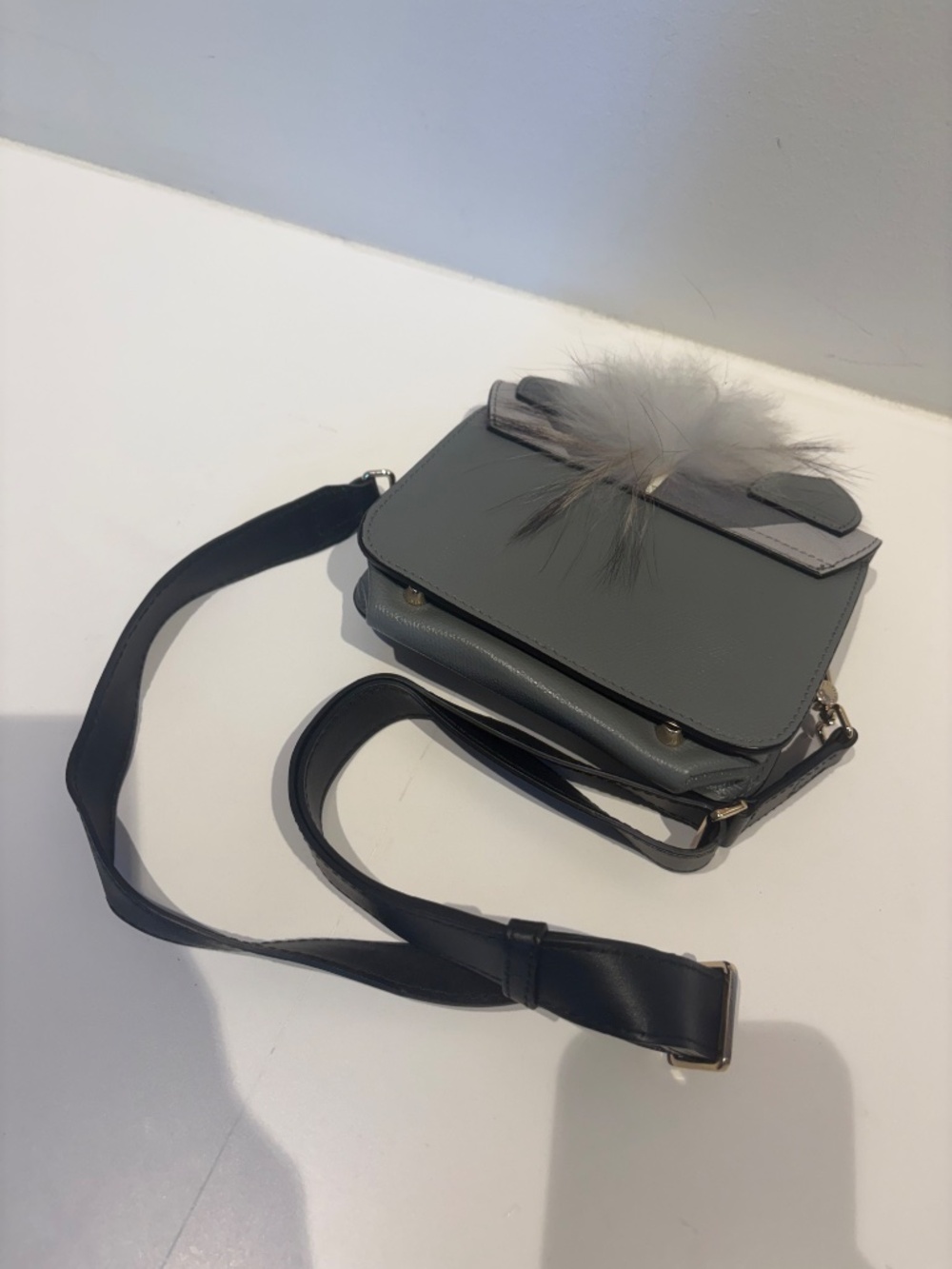 Furla Metropolis Jungle Mini Crossbody Wolf Purse - Picture 5 of 7